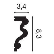 Orac Decor, P4025F Flexible Wall Moulding, Wall Moulding, Flexible Wall Moulding, Wall Moulding