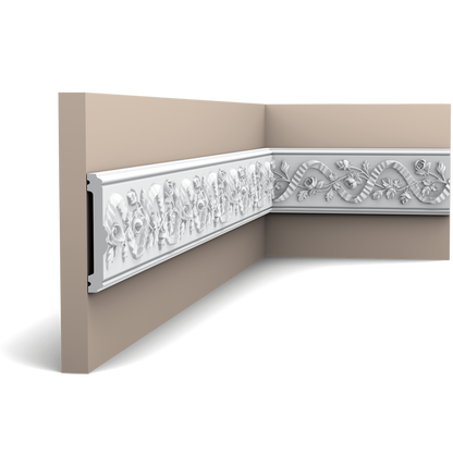 Orac Decor,Orac Decor- P7010F-Wall Panel Moulding Flex  200x2.0x10.5   (cm) £33.775 /m,Wall Moulding