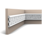 Orac Decor,Orac Decor- P7020F-Wall Panel Moulding Flex  200x1.9x11.1   (cm) £31.415 /m,Wall Moulding