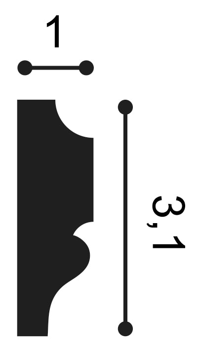 Orac Decor, PX116 Wall Moulding, Wall Moulding, Wall Moulding