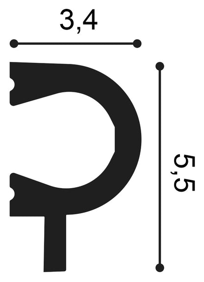 Orac Decor, PX169 Wall Moulding, Wall Moulding, Wall Moulding