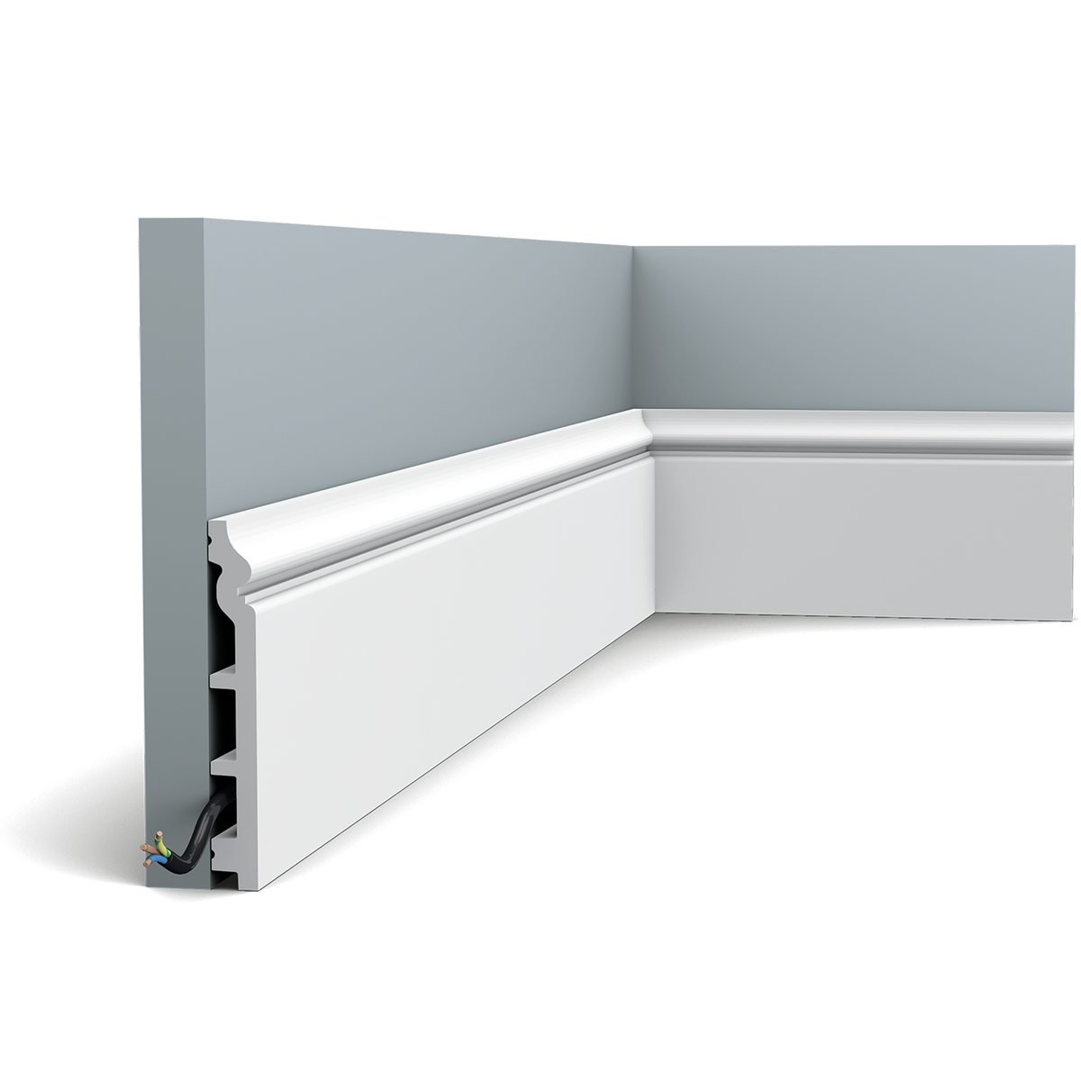 Orac Decor,Orac Decor- SX118F-Skirting Flex 200x1.8x13.8   (cm) £24.45 /m,Skirting Board