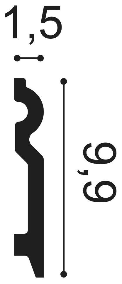Orac Decor, SX137 Skirting Board, Skirting Board, Skirting, Skirting Board