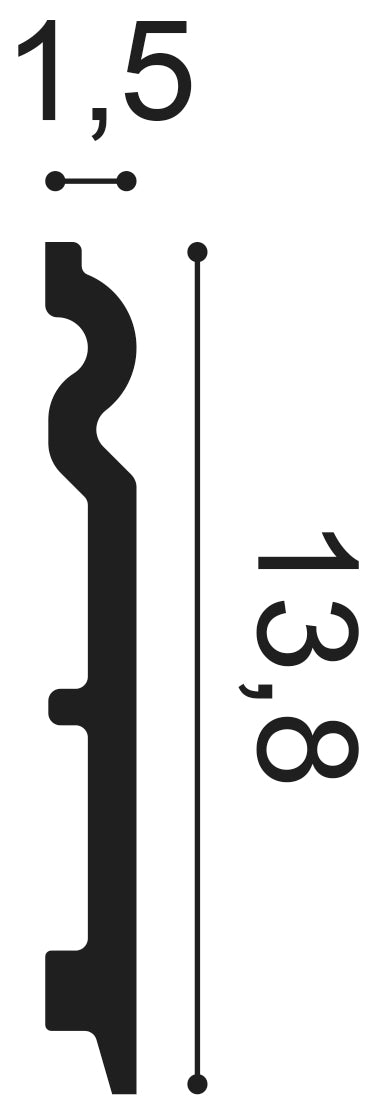 Orac Decor, SX138 Skirting Board, Skirting Board, Skirting, Skirting Board