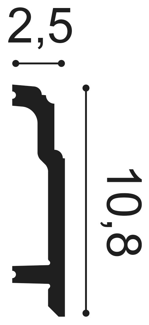Orac Decor, SX155 Skirting Board, Skirting Board, Skirting, Skirting Board
