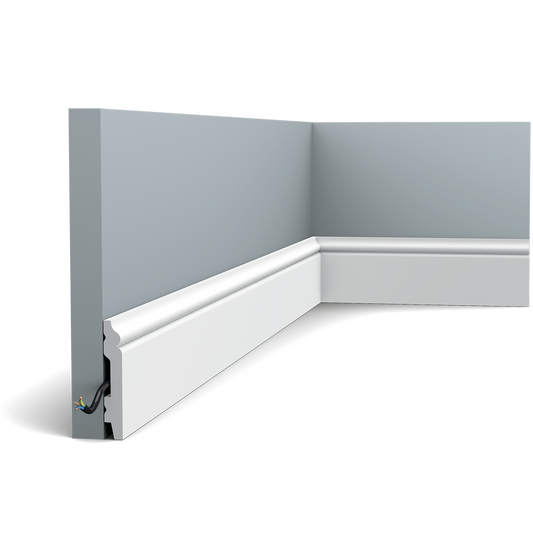 Orac Decor,Orac Decor- SX165F-Skirting Flex 200x1.1x6.9   (cm) £11.98 /m,Skirting Board