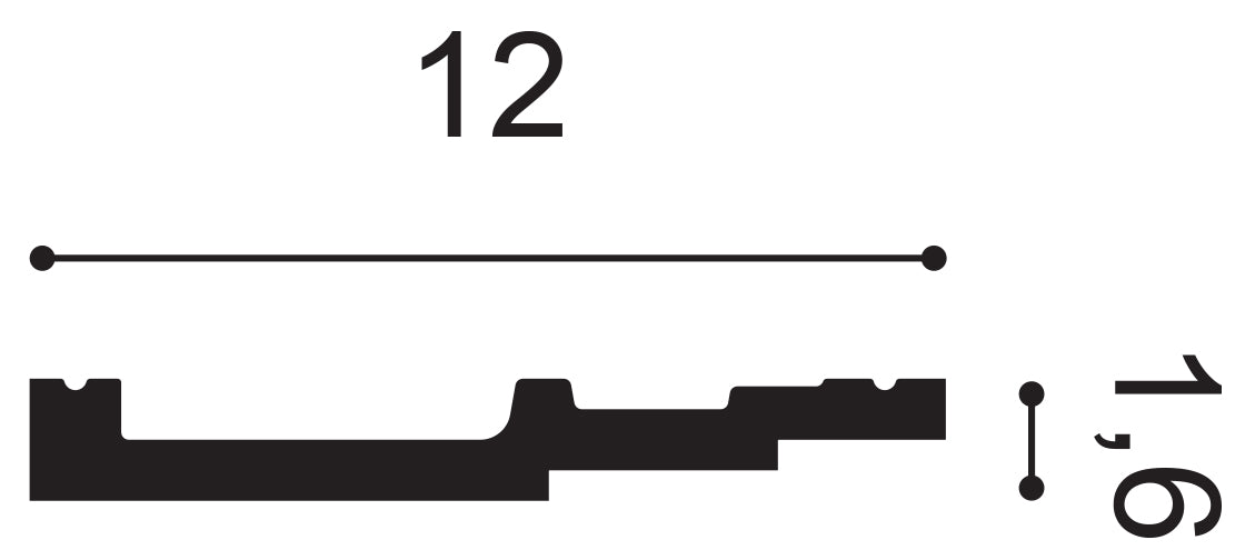 Sx180 Skirting     Size: 1.6x12.0.  (cm) ~ €/ Per Mtr