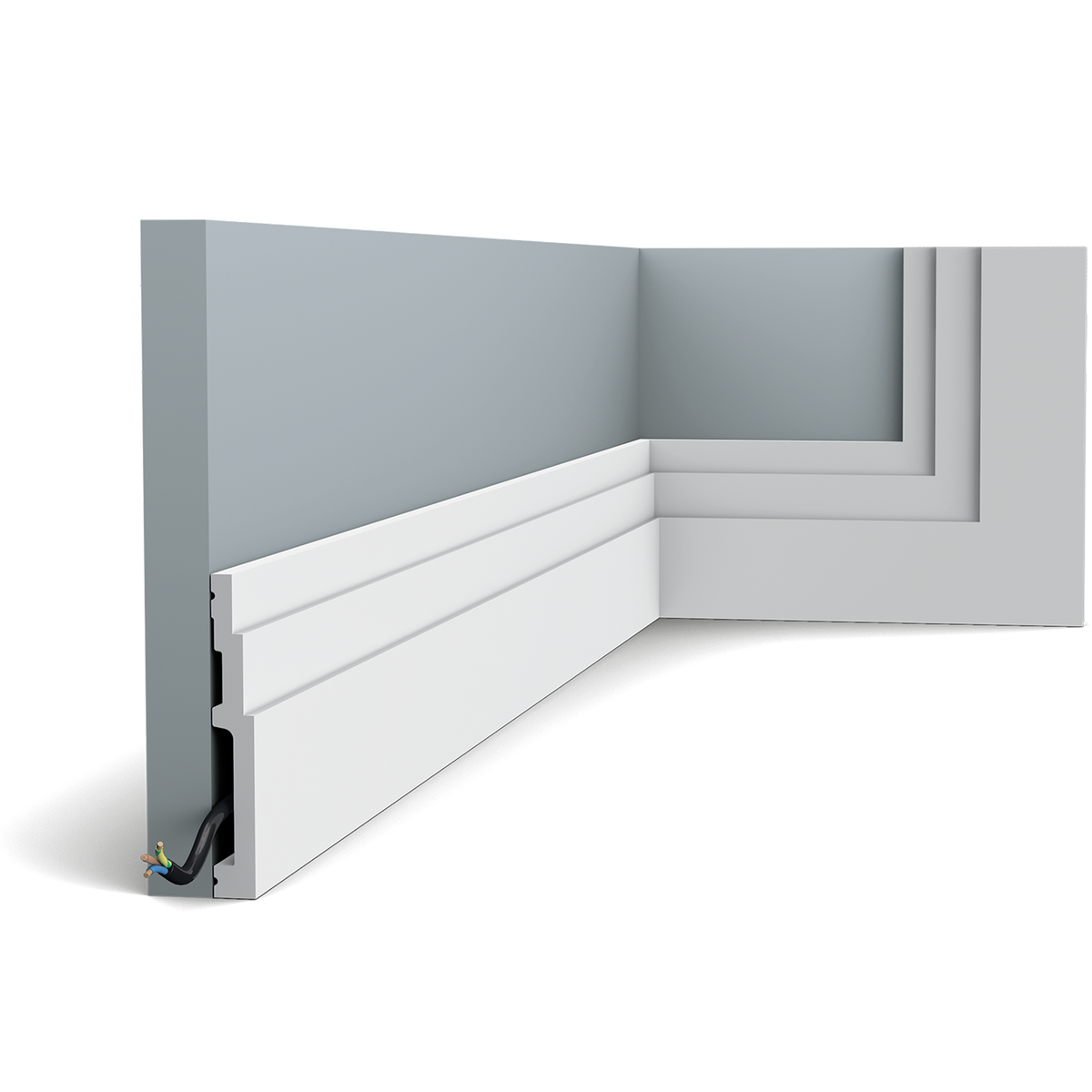 Orac Decor,Orac Decor- SX180F-Skirting Flex 200x1.6x12.0   (cm) £24.8 /m,Skirting Board