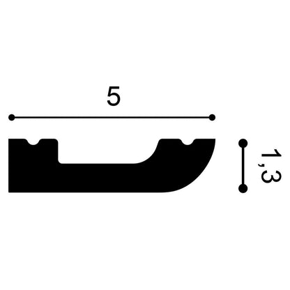 SX182F Orac Flexible Wall Moulding