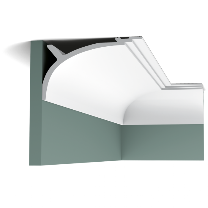 C991p9900 Cornice Moulding L200xH12xW20 (cm)   ~ €/ Per Mtr