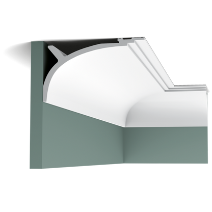 C991p9900 Cornice Moulding L200xH12xW20 (cm)   ~ €/ Per Mtr