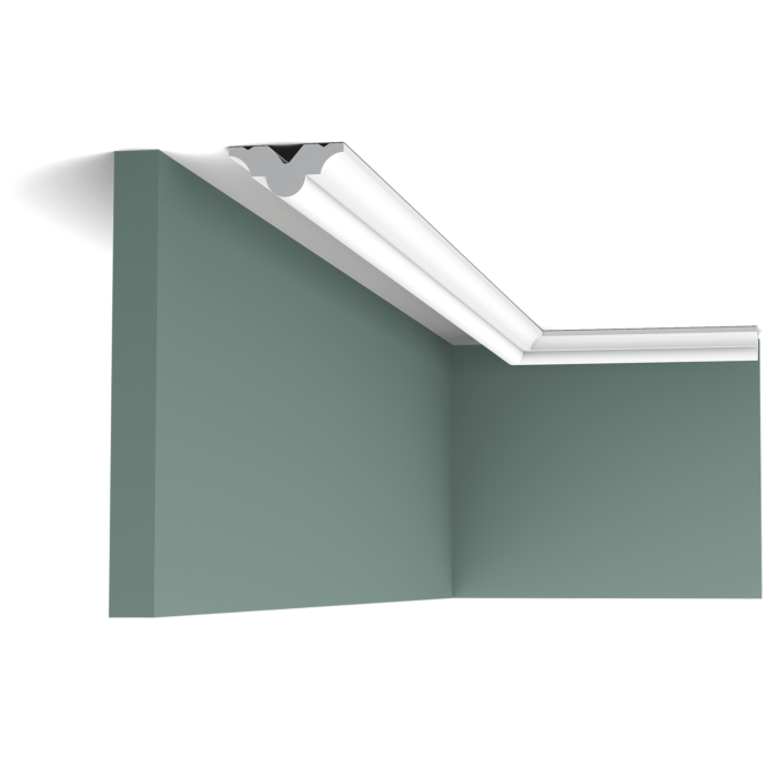 Pb513 Cornice Moulding L200xH1.5xW3.4 (cm) Durofoam® ~ €/ Per Mtr
