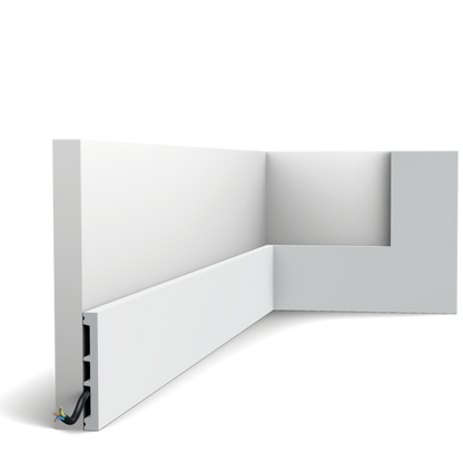 Sx163.Ral9003 Skirting Ral.9003.    Size: 1.3x10.2.  (cm) ~ €/ Per Mtr