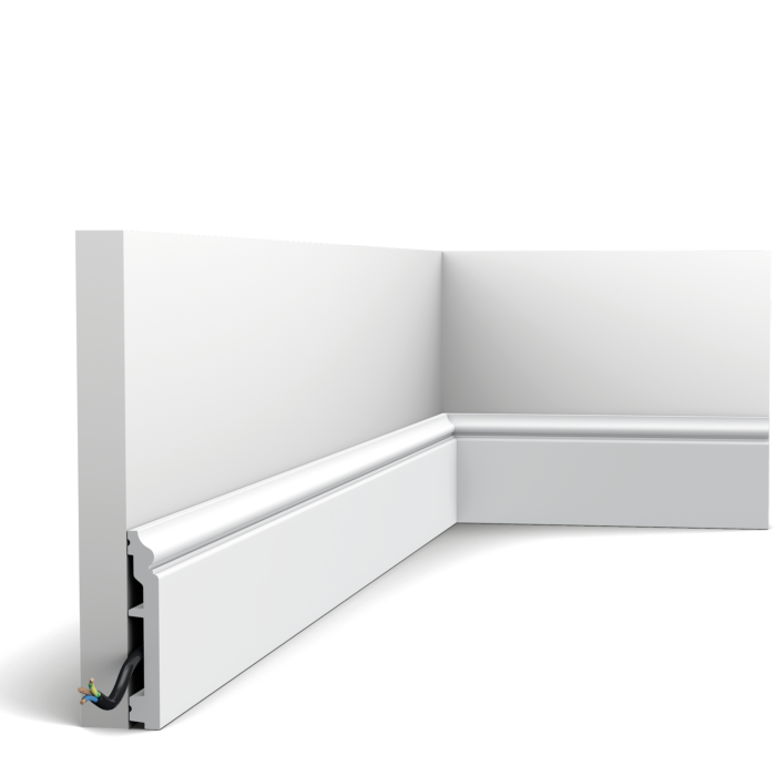 Sx173-Ral9003 Skirting L200xH10xW1.6 (cm)  ~ €/ Per Mtr