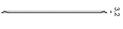 W120 Decorative Element L150xH3.2xW50 (cm)