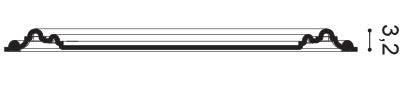 W121 Decorative Element L50xH3.2xW50 (cm)