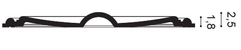 W122 Decorative Element L33.3xH2.6xW33.3 (cm)